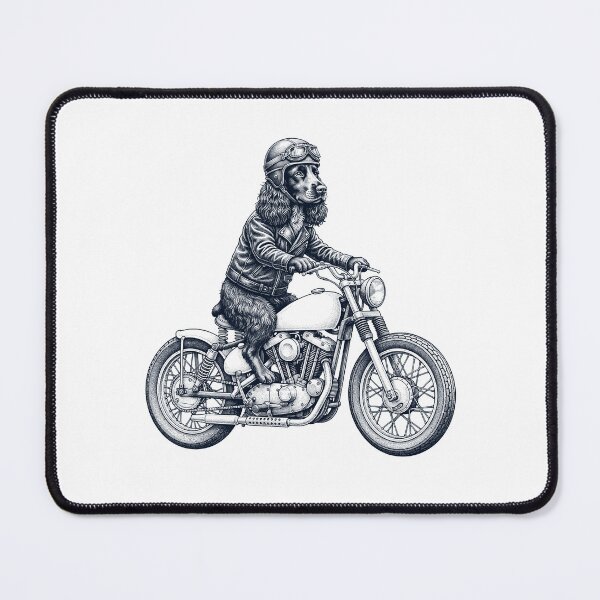 Item preview, Funny Field Spaniel Motorcycle Motorbike Dog Lover designed and sold by dian-rody-crest.