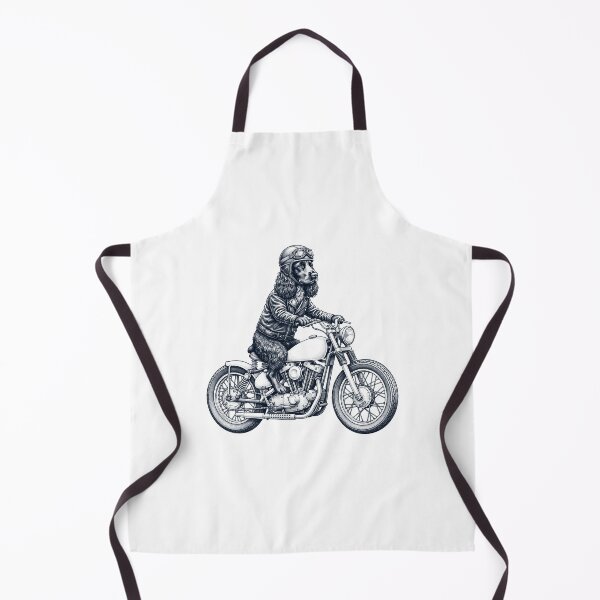Item preview, Funny Field Spaniel Motorcycle Motorbike Dog Lover designed and sold by dian-rody-crest.