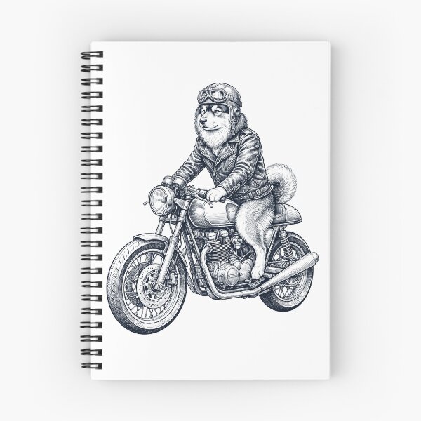 Item preview, Funny Finnish Lapphund Motorcycle Motorbike Dog Lover designed and sold by dian-rody-crest.