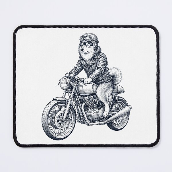 Item preview, Funny Finnish Lapphund Motorcycle Motorbike Dog Lover designed and sold by dian-rody-crest.