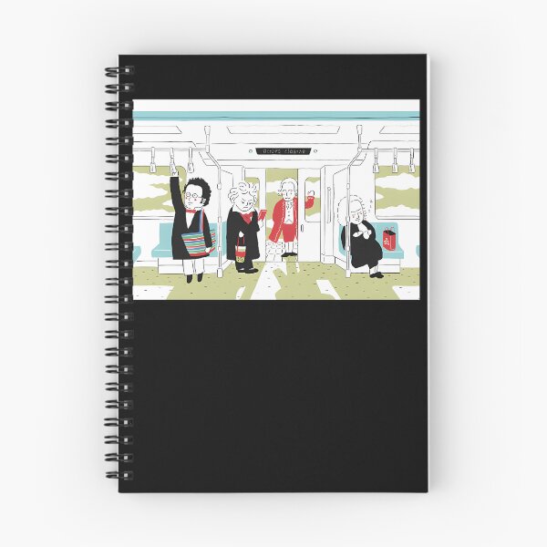 Item preview, Four Classical Composers Subway Train Car designed and sold by LOSTILLUST.