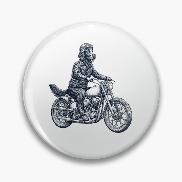Item preview, Funny Flat Coated Retriever Motorcycle Motorbike Dog Lover designed and sold by dian-rody-crest.
