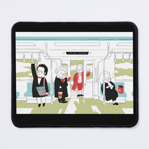 Item preview, Four Classical Composers Subway Train Car designed and sold by LOSTILLUST.