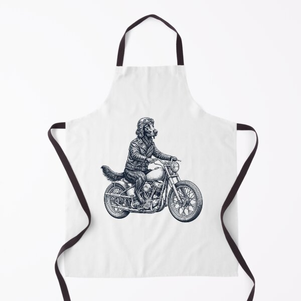 Item preview, Funny Flat Coated Retriever Motorcycle Motorbike Dog Lover designed and sold by dian-rody-crest.