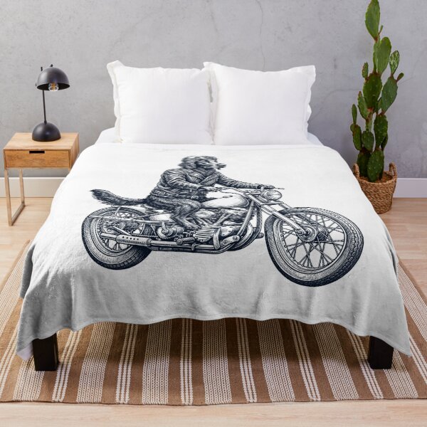 Item preview, Funny Flat Coated Retriever Motorcycle Motorbike Dog Lover designed and sold by dian-rody-crest.