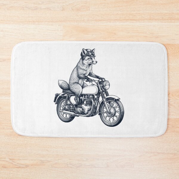 Item preview, Funny Fox Motorcycle Motorbike Animal Lover designed and sold by dian-rody-crest.