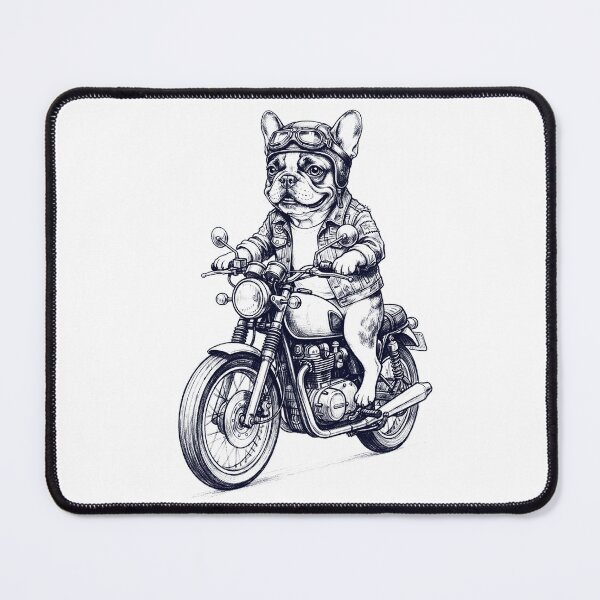 Item preview, Funny French Bulldog Motorcycle Motorbike Dog Lover designed and sold by dian-rody-crest.