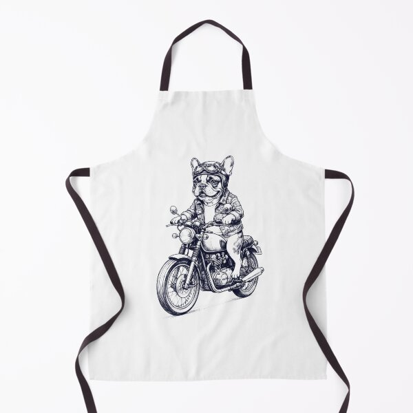 Item preview, Funny French Bulldog Motorcycle Motorbike Dog Lover designed and sold by dian-rody-crest.