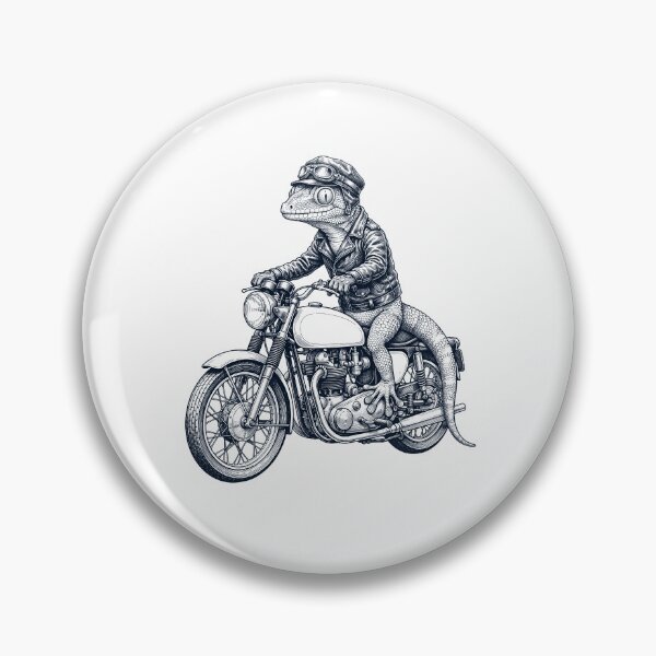 Item preview, Funny Gecko Motorcycle Motorbike Animal Lover designed and sold by dian-rody-crest.