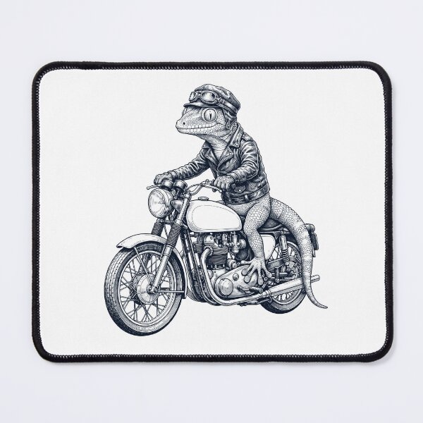 Item preview, Funny Gecko Motorcycle Motorbike Animal Lover designed and sold by dian-rody-crest.
