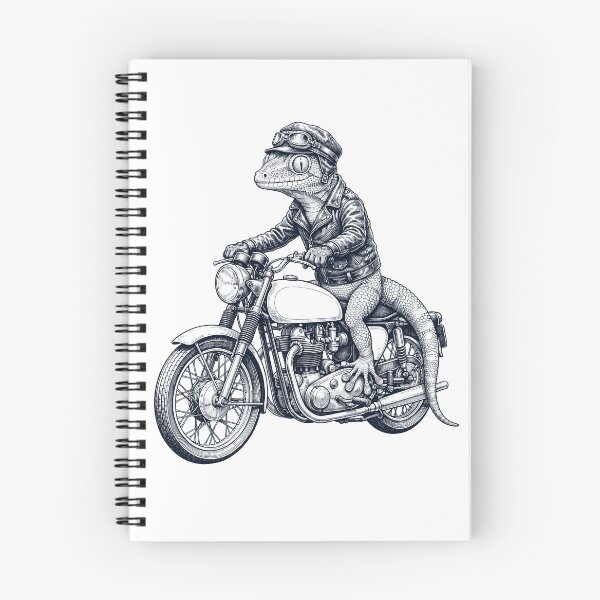 Item preview, Funny Gecko Motorcycle Motorbike Animal Lover designed and sold by dian-rody-crest.