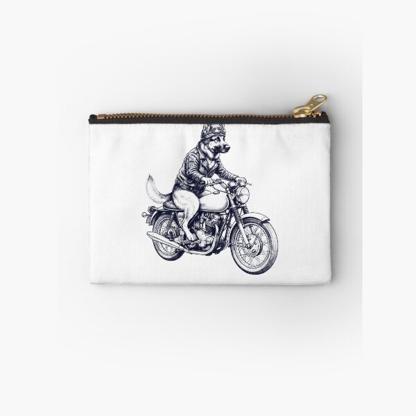 Item preview, Funny German Shepherd Motorcycle Motorbike Dog Lover designed and sold by dian-rody-crest.