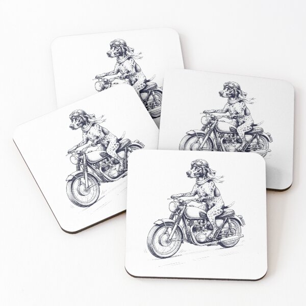 Item preview, Funny German Shorthaired Pointer Motorcycle Motorbike Dog Lover designed and sold by dian-rody-crest.