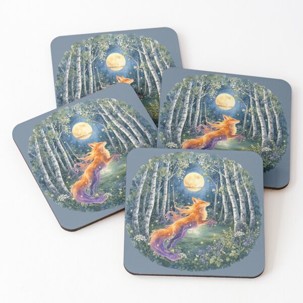 Item preview, Zen fox in moonlight designed and sold by 247DesignStudio.