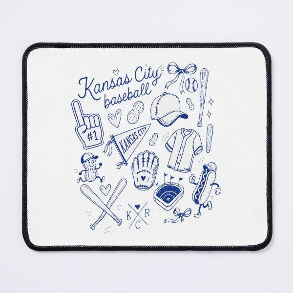 Item preview, Kansas City Baseball Doodle Fan Design designed and sold by SeriRieke.