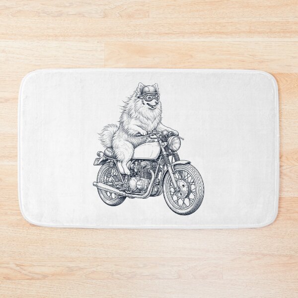 Item preview, Funny German Spitz Motorcycle Motorbike Dog Lover designed and sold by dian-rody-crest.