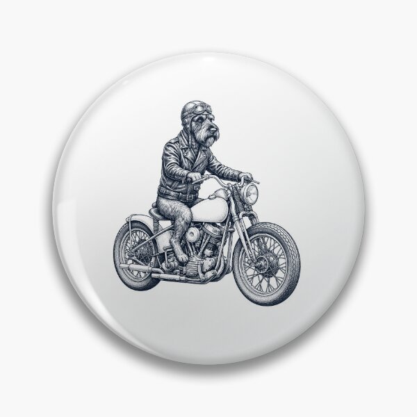 Item preview, Funny Giant Schnauzer Motorcycle Motorbike Dog Lover designed and sold by dian-rody-crest.