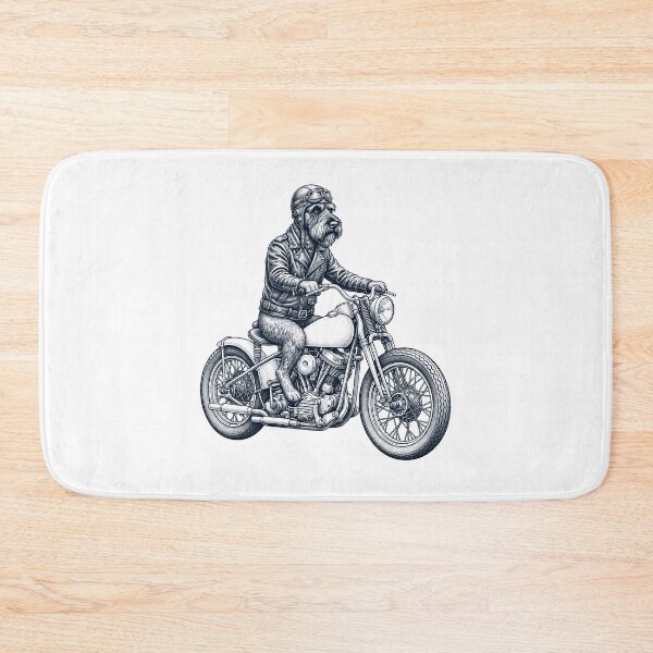 Item preview, Funny Giant Schnauzer Motorcycle Motorbike Dog Lover designed and sold by dian-rody-crest.