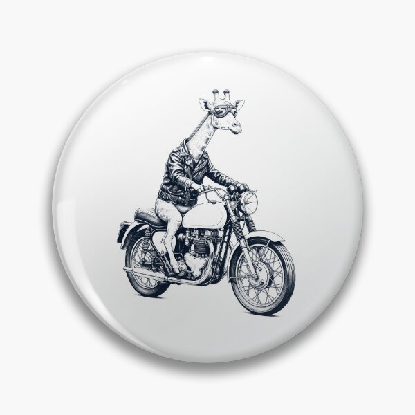 Item preview, Funny Giraffe Motorcycle Motorbike Animal Lover designed and sold by dian-rody-crest.