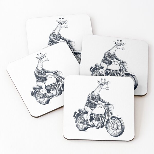 Item preview, Funny Giraffe Motorcycle Motorbike Animal Lover designed and sold by dian-rody-crest.