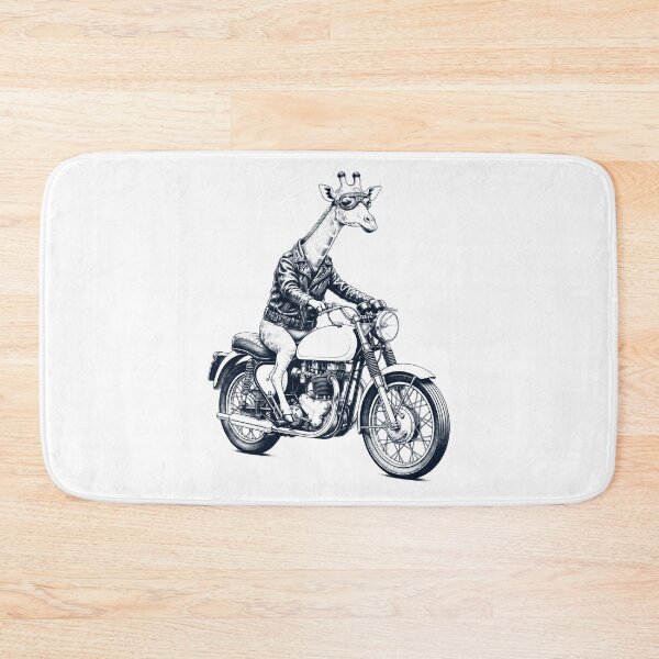 Item preview, Funny Giraffe Motorcycle Motorbike Animal Lover designed and sold by dian-rody-crest.