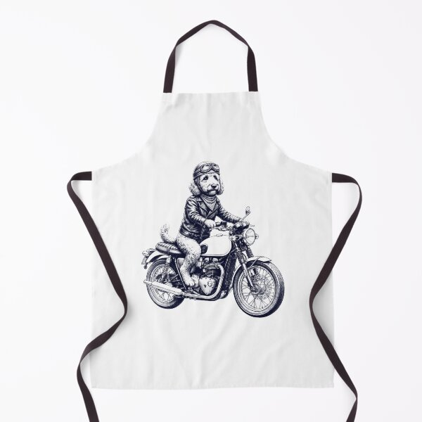 Item preview, Funny Goldendoodle Motorcycle Motorbike Dog Lover designed and sold by dian-rody-crest.