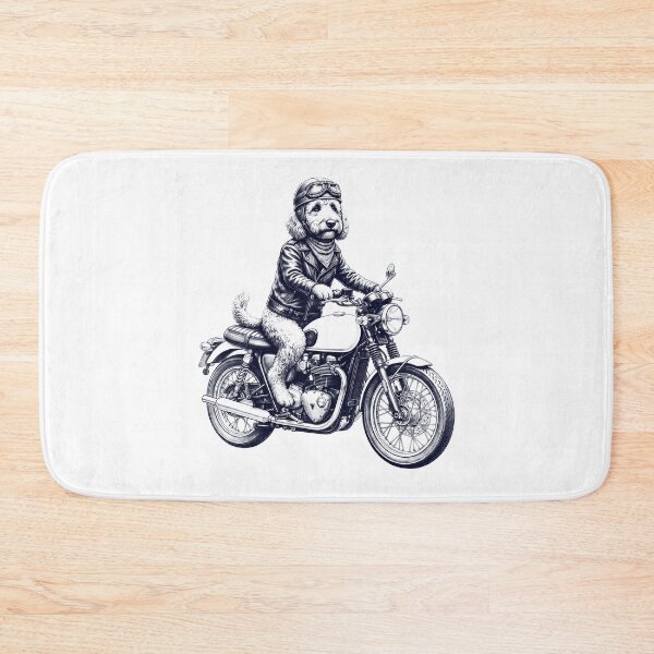 Item preview, Funny Goldendoodle Motorcycle Motorbike Dog Lover designed and sold by dian-rody-crest.