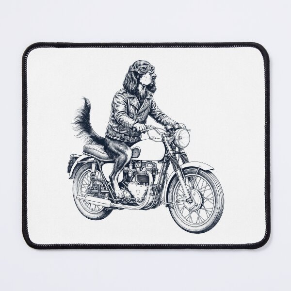 Item preview, Funny Gordon Setter Motorcycle Motorbike Dog Lover designed and sold by dian-rody-crest.