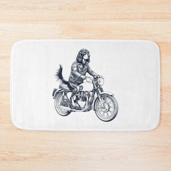 Item preview, Funny Gordon Setter Motorcycle Motorbike Dog Lover designed and sold by dian-rody-crest.