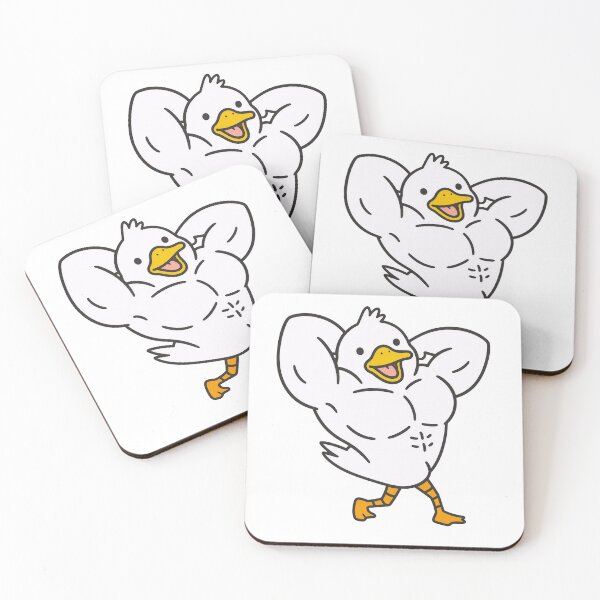 Item preview, Funny Muscular Duck Flexing designed and sold by HoloHugDesigns.