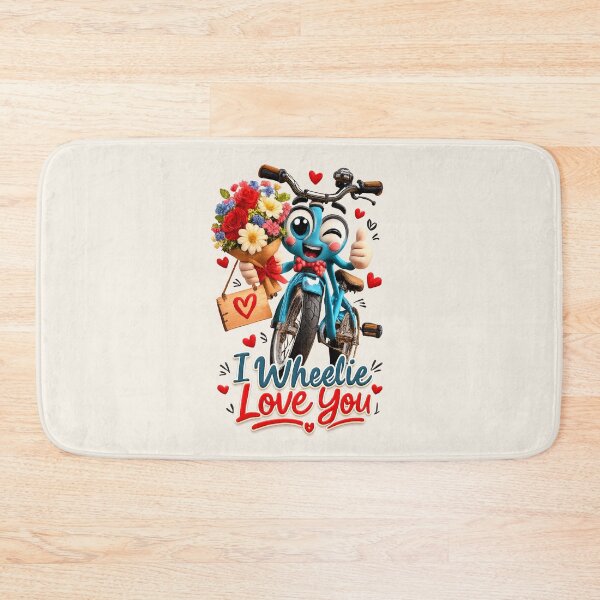 Item preview, Cute "I Wheelie Love You" | Kawaii Bicycle Love Pun designed and sold by Moons Studio.