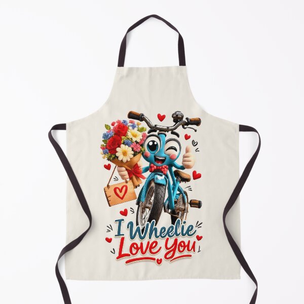 Item preview, Cute "I Wheelie Love You" | Kawaii Bicycle Love Pun designed and sold by Moons Studio.