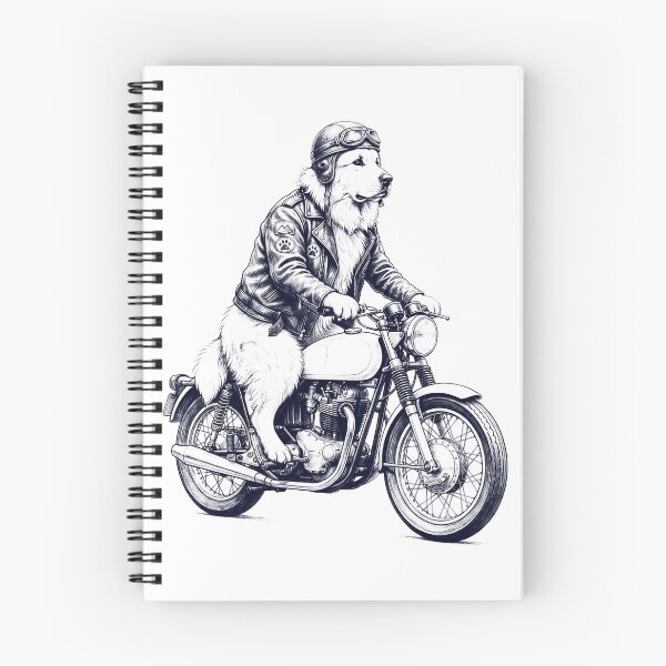 Item preview, Funny Great Pyrenees Motorcycle Motorbike Dog Lover designed and sold by dian-rody-crest.