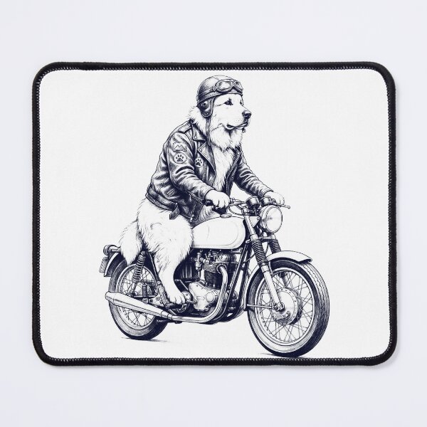 Item preview, Funny Great Pyrenees Motorcycle Motorbike Dog Lover designed and sold by dian-rody-crest.