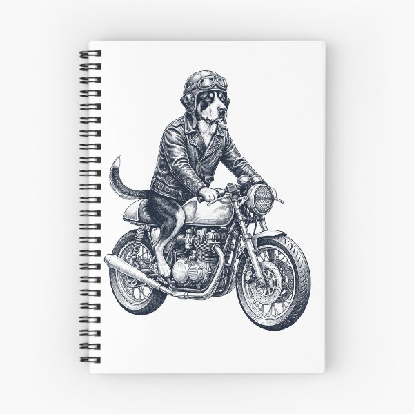 Item preview, Funny Greater Swiss Mountain Dog Motorcycle Motorbike Dog Lover designed and sold by dian-rody-crest.