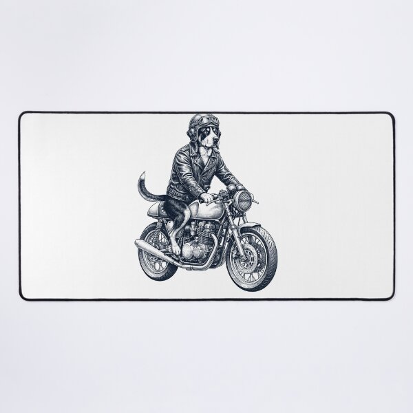 Item preview, Funny Greater Swiss Mountain Dog Motorcycle Motorbike Dog Lover designed and sold by dian-rody-crest.