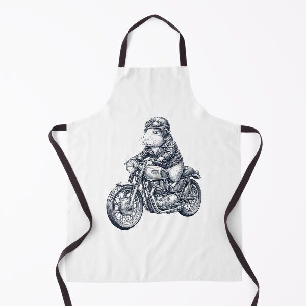 Item preview, Funny Guinea Pig Motorcycle Motorbike Animal Lover designed and sold by dian-rody-crest.