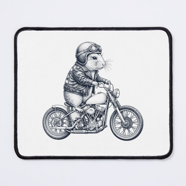 Item preview, Funny Hamster Motorcycle Motorbike Animal Lover designed and sold by dian-rody-crest.