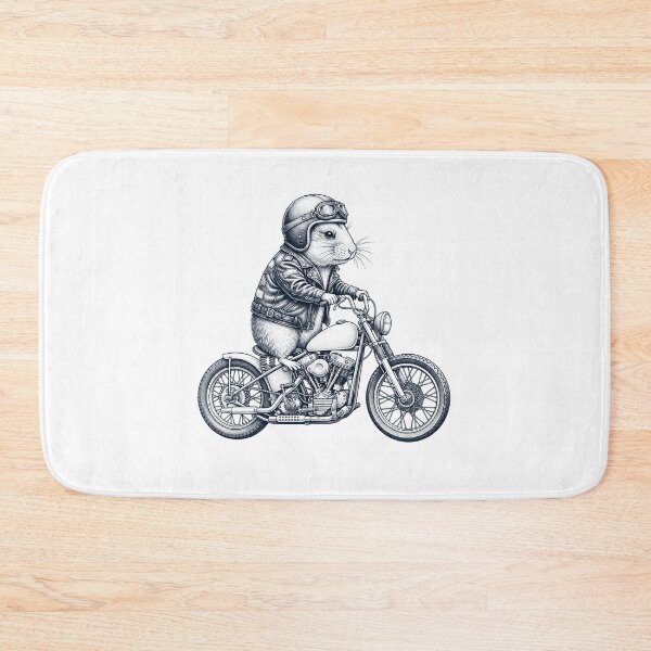 Item preview, Funny Hamster Motorcycle Motorbike Animal Lover designed and sold by dian-rody-crest.