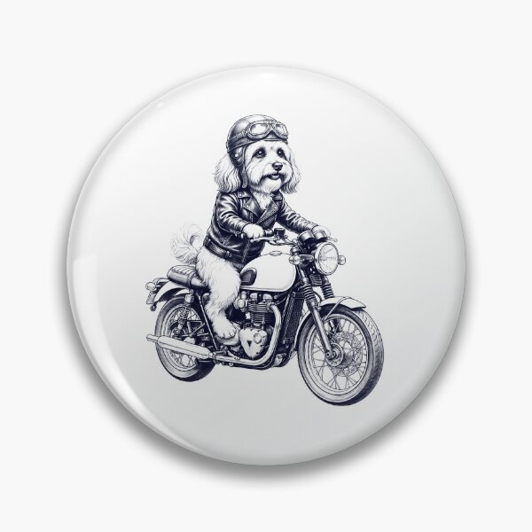 Item preview, Funny Havanese Motorcycle Motorbike Dog Lover designed and sold by dian-rody-crest.