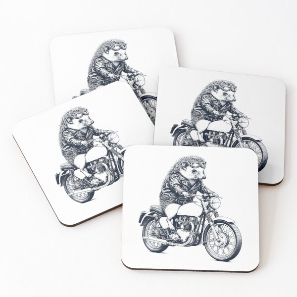 Item preview, Funny Hedgehog Motorcycle Motorbike Animal Lover designed and sold by dian-rody-crest.