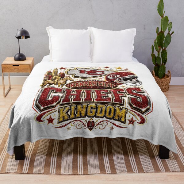 Item preview, Kansas City Chiefs Kingdom Rhinestone Football Design designed and sold by MeneesStefano.