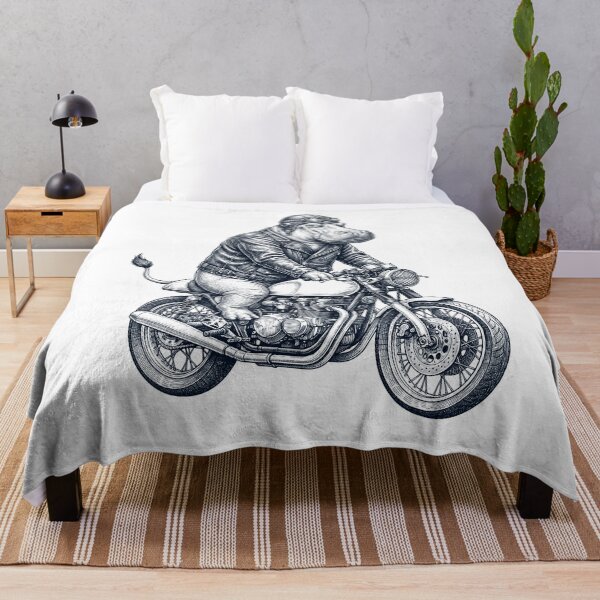 Item preview, Funny Hippo Motorcycle Motorbike Animal Lover designed and sold by dian-rody-crest.