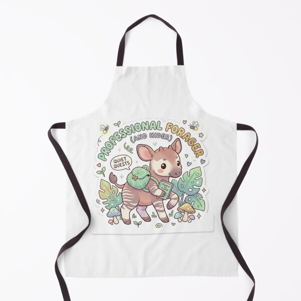 Item preview, Baby Okapi – Kawaii "Professional Forager (And Hider)" Sticker designed and sold by Chipkooo.