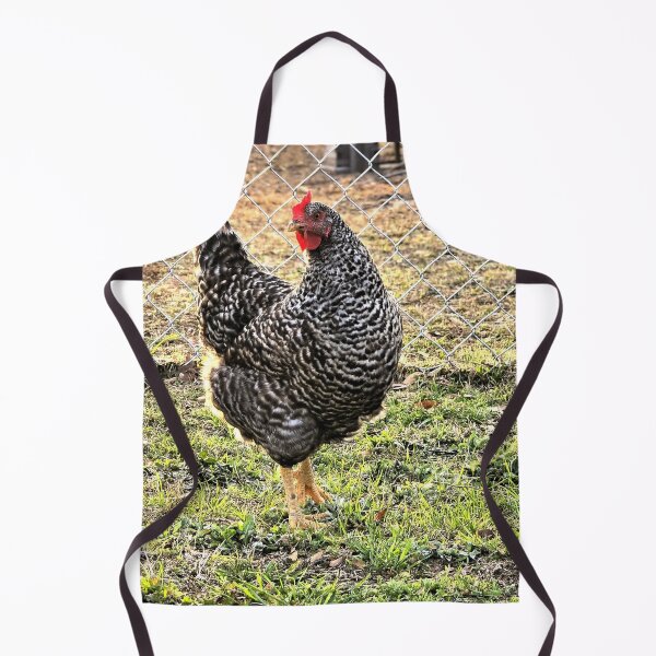 Item preview, Barred Rock Hen in Yard designed and sold by The Unpromised Lens.