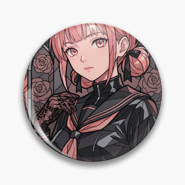 Item preview, Hina Chouno Blue Box Dark Uniform Pink Vidriera designed and sold by mildaclairmo.
