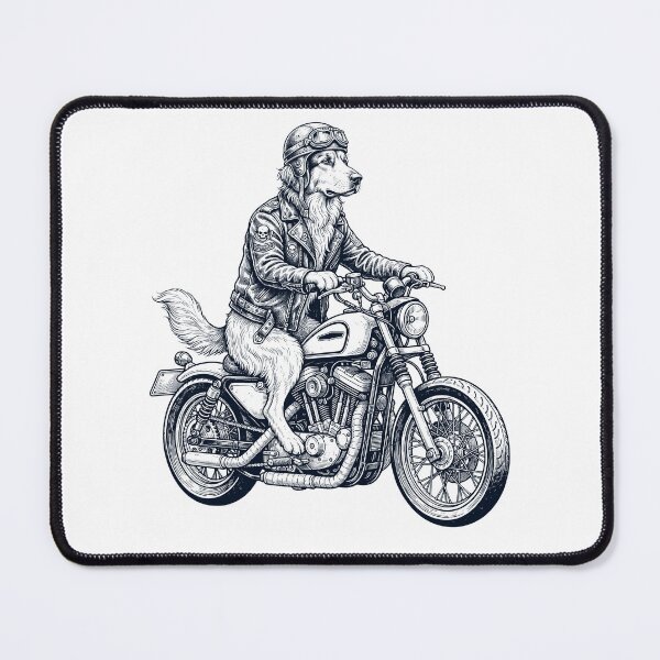 Item preview, Funny Hovawart Motorcycle Motorbike Dog Lover designed and sold by dian-rody-crest.