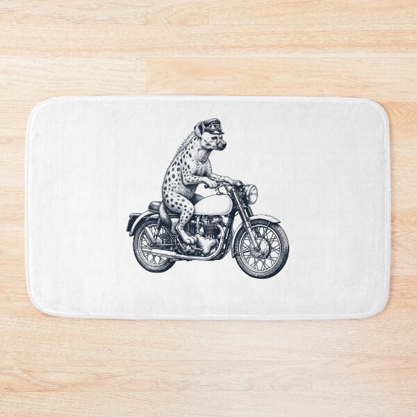 Item preview, Funny Hyena Motorcycle Motorbike Animal Lover designed and sold by dian-rody-crest.
