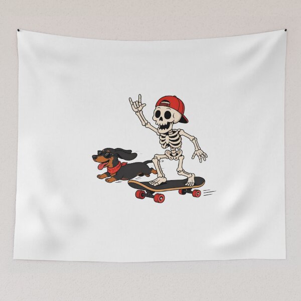 Item preview, Funny Dachshund Skeleton Run Halloween Dog Lover designed and sold by leocreatives.