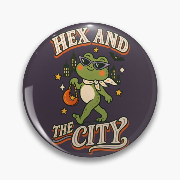 Item preview, Hex and the City – Stylish Magical Frog Halloween designed and sold by  MAD's Recreation Studio.